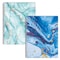 Better Office Products Spiral Notebooks, College Rule, 100 Sheet, 10.5in. x 8in. Abstract Fashion Marble Design Covers, 2PK 25702 - alternate 1
